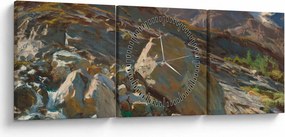 Tablou - John Singer Sargent, Simplon Pass, reproducere (cu ceas) (90x30 cm)