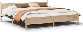 vidaXL Cadru de pat fără saltea, 180x200 cm, lemn masiv pin