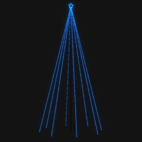 vidaXL Pom de Crăciun LED Interioară Exterior 576LED-uri Albastru 3,6m