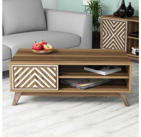 Masă de cafea Ivonne (Nuc + Crem). Promo -16%. 1089462