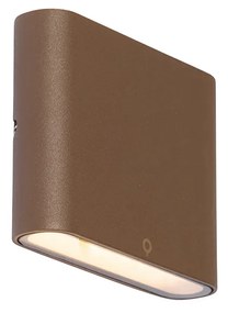 Lampa de perete exterioara moderna maro ruginiu 11,5 cm inclusiv LED IP65 - Batt