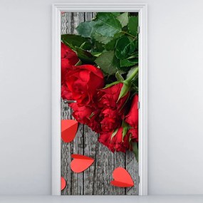 Fototapet pentru ușă - Buchet de flori (95x205cm)