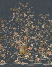 Tapet lavabil Chinoiserie Garden, Dark Blue, Sandberg