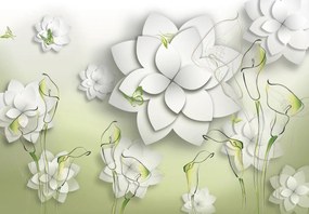 Fototapet - Flori abstract (147x102 cm)