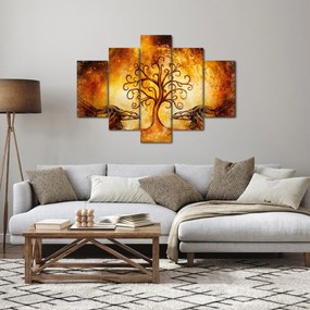 Tablou natural abstract cu copac (150x105 cm)