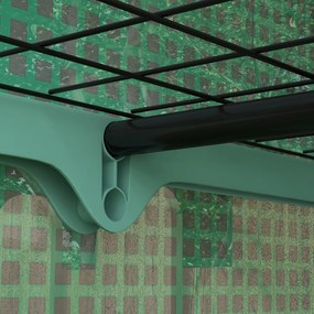 Outsunny Mini seră de grădină cu 4 etaje cu husă PE consolidată, ușă rulabilă și rafturi 120 x 50 x 170 cm, verde | Aosom Romania