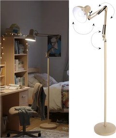 Brilagi - Lampă de podea flexibilă TASKER 1xE27/60W/230V 184 cm bej