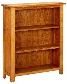 vidaXL Bibliotecă cu 3 rafturi, 70 x 22,5 x 82 cm, lemn masiv stejar