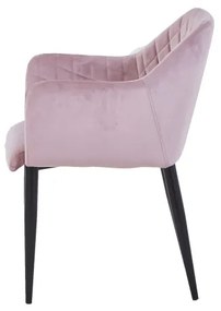 Set 2 scaune din catifea Sit&amp;Chairs roz pal