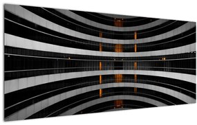 Tablou abstract - clădire (120x50 cm)