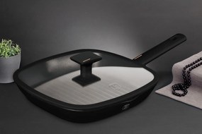 RESIGILAT - Tigaie grill cu capac 28 cm antiaderenta cu titan Monaco Collection Berlinger Haus BH 7093