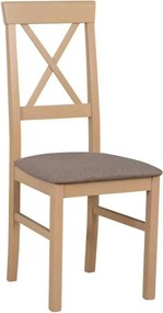 Scaun ALLA 3, maro/stejar sonoma, stofa clasica/lemn, 43x51x95 cm