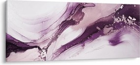Tablou - Artă fluidă violet (120x50 cm)