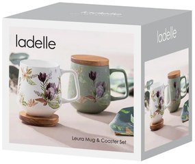 Cană verde din porțelan 430 ml Leura – Ladelle