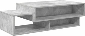 vidaXL Masă de cafea Gri din beton 105 x 50 x 32,5 cm Lemn compozit