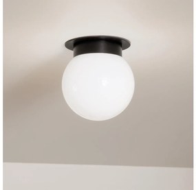 Kichler KL-ALBERS-F-G-BK - Plafonieră ALBERS 1xE27/40W/230V Ø 20,3 cm neagră