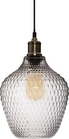 Plafoniera din sticlă OMAHA, 25 cm, culoare transparentă