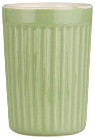 Cana ceramica cu striatii ESPRESSO MYNTE WASABI 100 ml verde