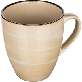 Set de 6 căni din ceramică Banquet PALAS , 400 ml,crem,