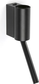 Aplica LED ambientala cu reader directionabil DANTE negru 5W/3W 2700K