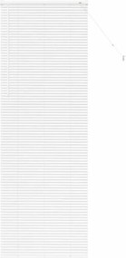 vidaXL Jaluzele venetiene Manual Alb 220 x 70 cm Aluminiu