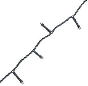 Aigostar - Instalație LED de exterior pentru Crăciun, 500 LED, 8 moduri, 4x AA, 25,3 m, multicoloră