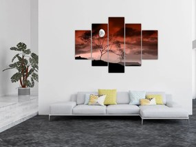 Tablou - Luna luminează noaptea (150x105 cm)