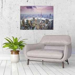 Tablou pe sticlă - Shanghai, China (70x50 cm)