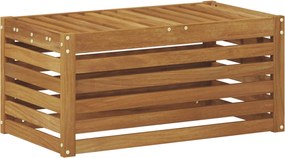 vidaXL Bancă de exterior natural 79 x 43 x 37 cm Lemn Solid de Acacia