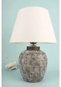 Lampă de masă RAMZES 1xE27/40W/230V alb/gri