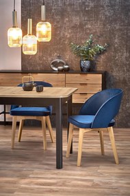 Masa extensibila Florian L160-228 cm stejar artizan/negru