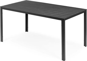 Masă de grădină cu 6 locuri 156x78 cm polywood gri