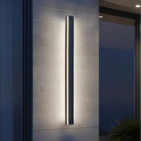Aplică de perete LED pentru exterior MIRANA, 25W, 230V, 4000K, IP44, 120 cm, neagră