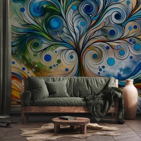 Fototapet - Copac energic colorat (147x102 cm)