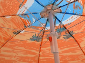 Umbrela de plaja SUNSET BEACH 180 cm, portocalie