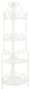 Coltar pentru exterior alb antichizat din metal, 48 cm, Emily Bizzotto