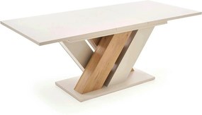 Masa moderna bucatarie BRANDON, casmir/stejar, PAL laminat, 160/200x90