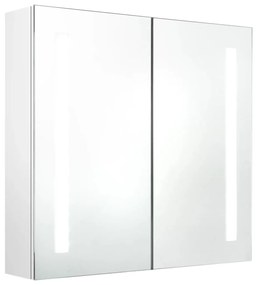 326524 vidaXL Dulap de baie cu oglindă și LED alb strălucitor 62x14x60 cm