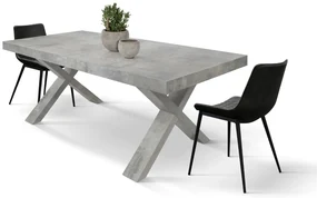 Masa Linda extensibila, blat PAL - GRI INTEGRAL - 180 cm / 90 cm / 77 cm