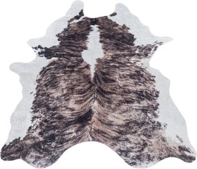 Covor din piele maro închis sintetic 100x135 cm Etosha – Ayyildiz Carpets