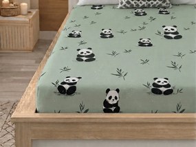 Cearsaf din microfibra PANDA RELAX mentol 90x200 cm