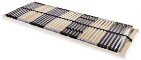 vidaXL Bază de pat cu șipci, 42 șipci, 7 zone, 70 x 200 cm