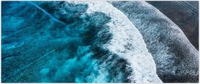 Tablou - Valuri pe mare (120x50 cm)