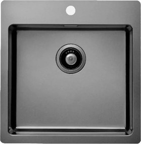 Chiuveta inox Alveus Pure 30 finisaj antracit 52x53 cm