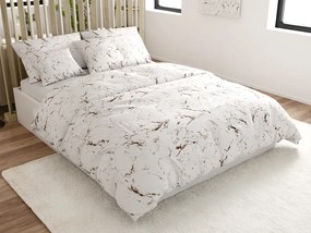 Lenjerie de pat din microfibra MARBLE, albă Dimensiune lenjerie de pat: 70 x 90 cm | 140 x 200 cm