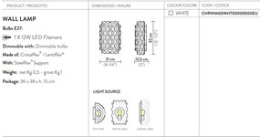Aplica de perete design Art Deco unicat realizata manual Charlotte