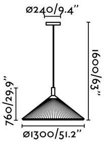 Lustra XXL suspendata design decorativ SAIGON IN 130cm Black