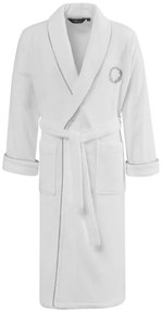 Halat pentru bărbați SEHZADE XL Alb – Broderie argintie