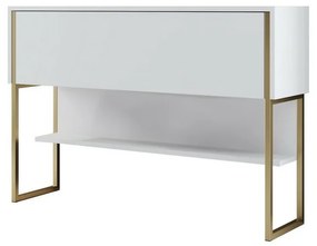 Comoda Luxe Alb și Auriu