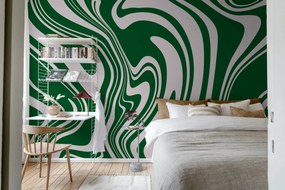 Fototapet, Swirly, Green, Rebel Walls